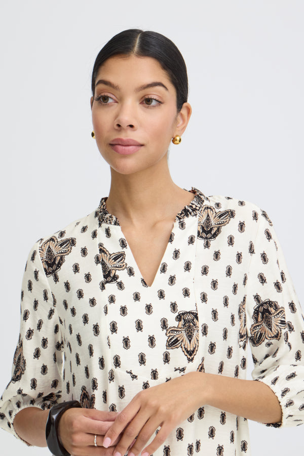 IKAIA Boho Short Paisley Print Dress