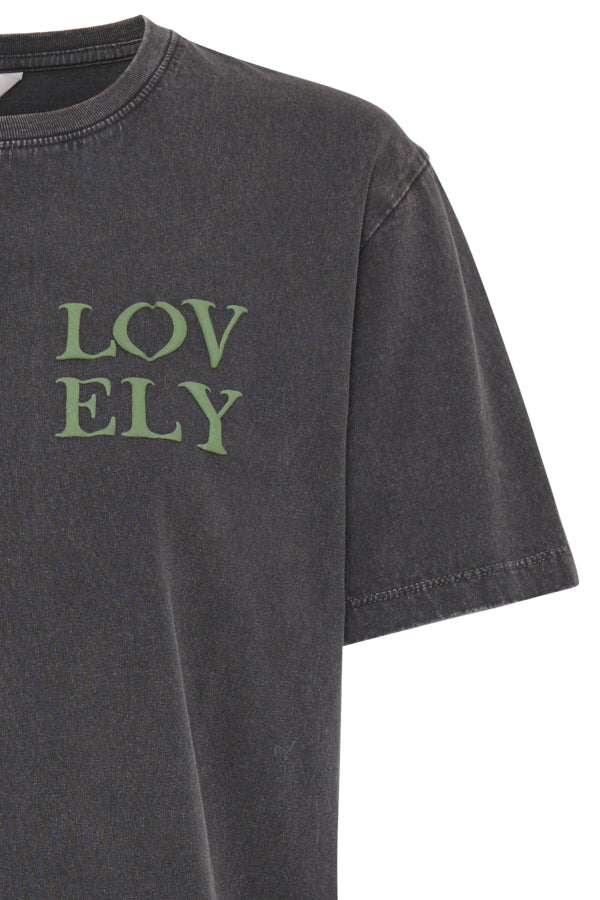 SOLKO Lovely Tee in Dark Grey