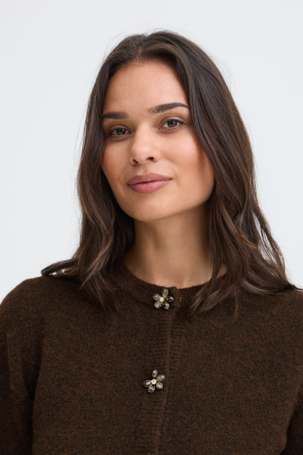 OMEA DECO Cardigan in Java Brown