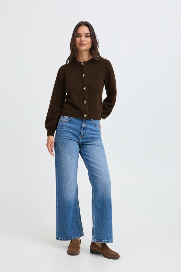 OMEA DECO Cardigan in Java Brown