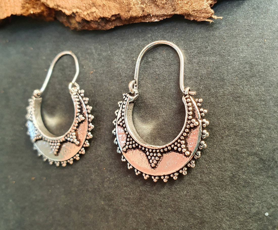 CUDO Small Afghani Hoops Earrings
