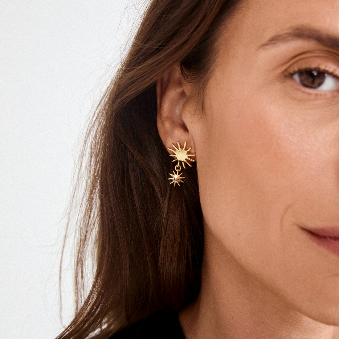 LYRICUS Double Drop Suns Earrings
