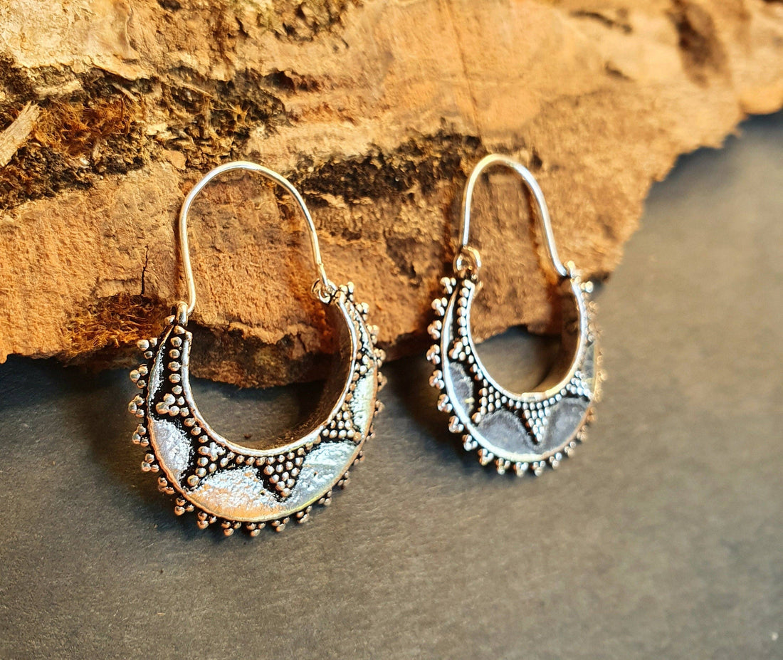 CUDO Small Afghani Hoops Earrings