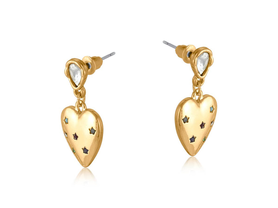 FLORENCE HEART DROP EARRINGS