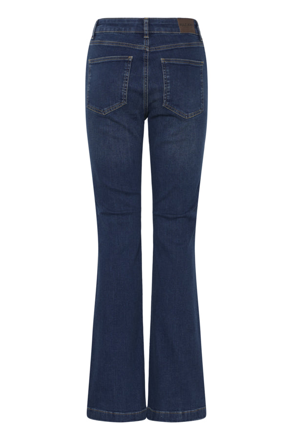 BECCA Bootcut Premium Jeans in Dark Blue Denim