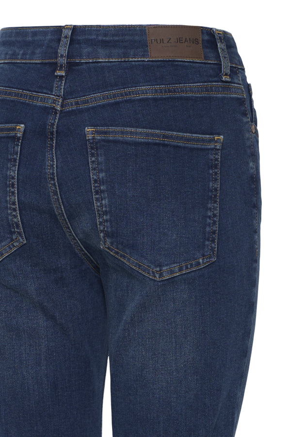 BECCA Bootcut Premium Jeans in Dark Blue Denim