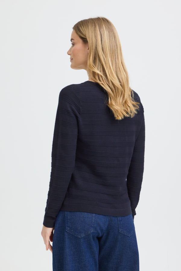 SARA Denim Mix Knit Top