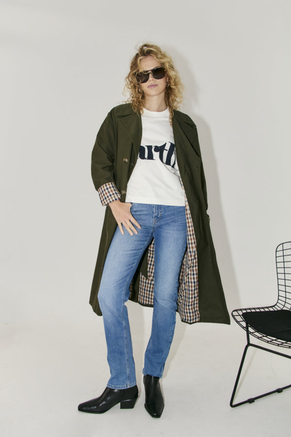 DALIA Crop Cotton Earth Tee