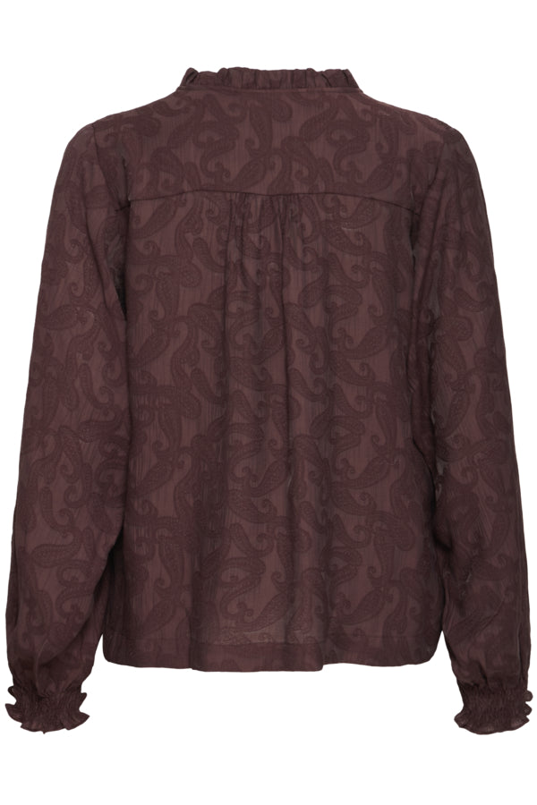 DINEA Blouse in Chocolate