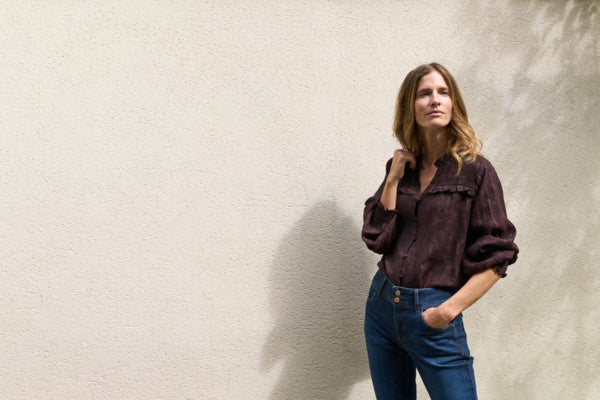 DINEA Blouse in Chocolate