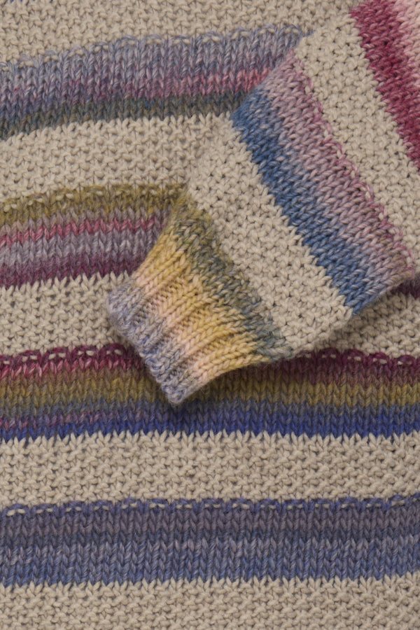 DORIA Multi Colour Stripe Wool Mix Jumper