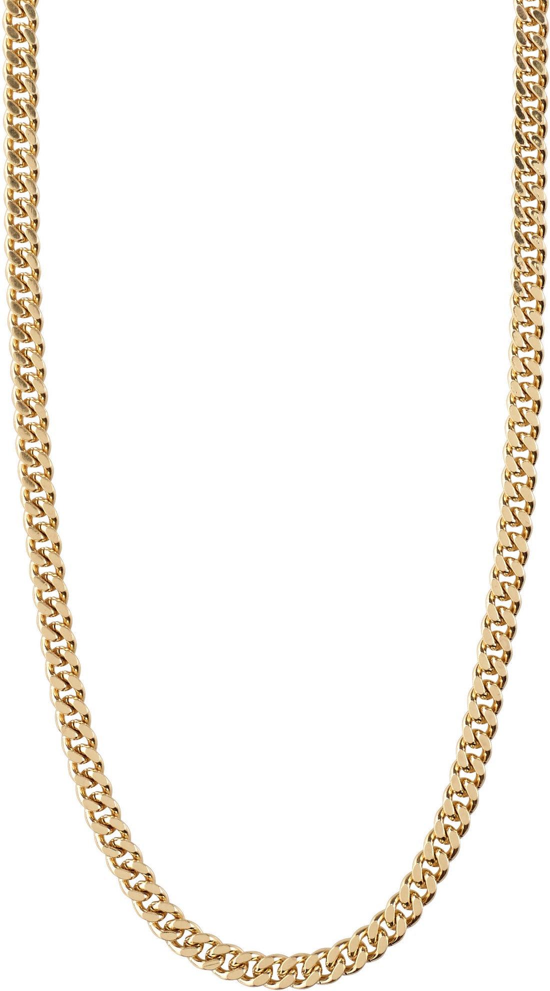 FUCHSIA Gold Plated Classic Curb Chain Necklace