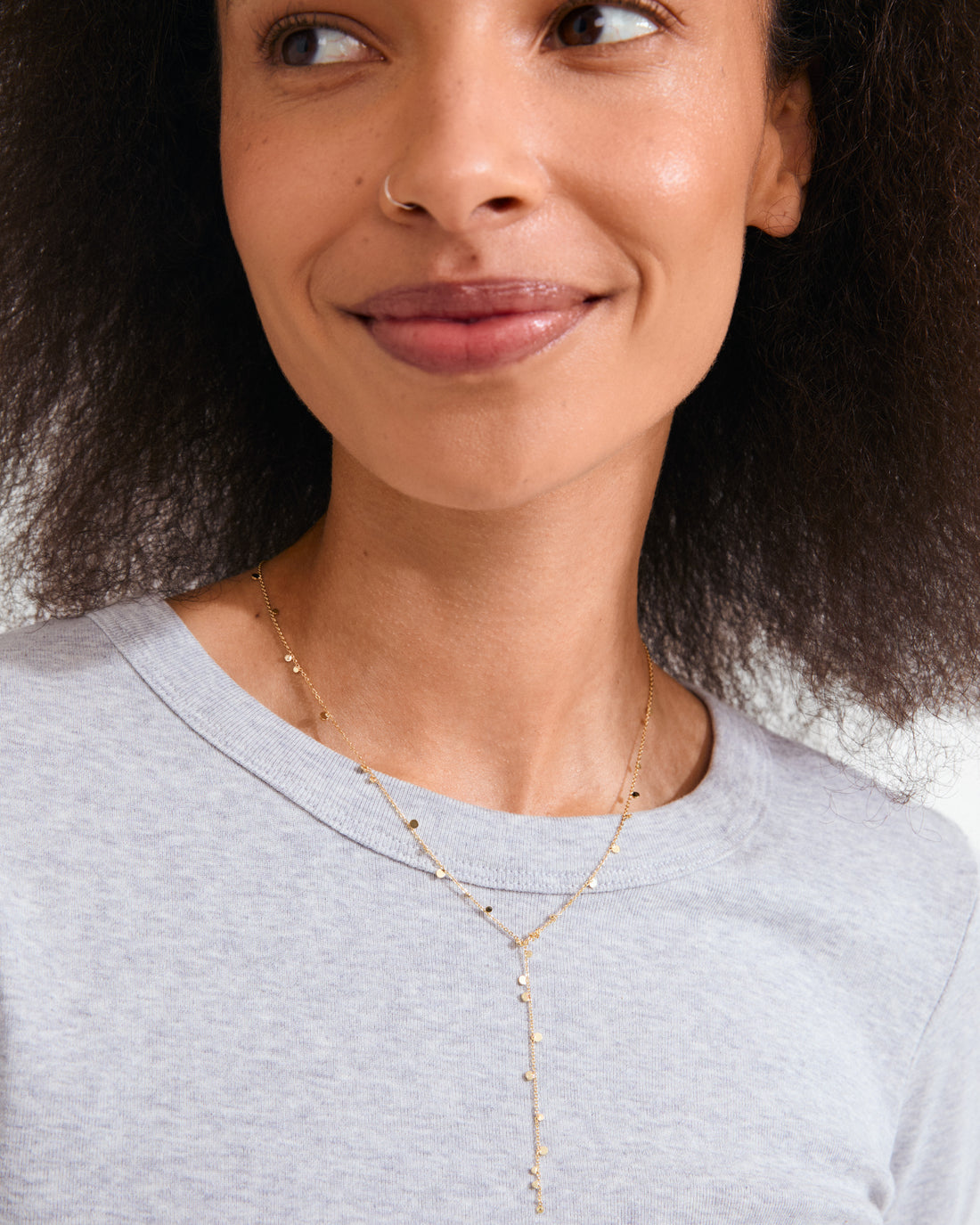 BAYLEN Drop Necklace in Gold