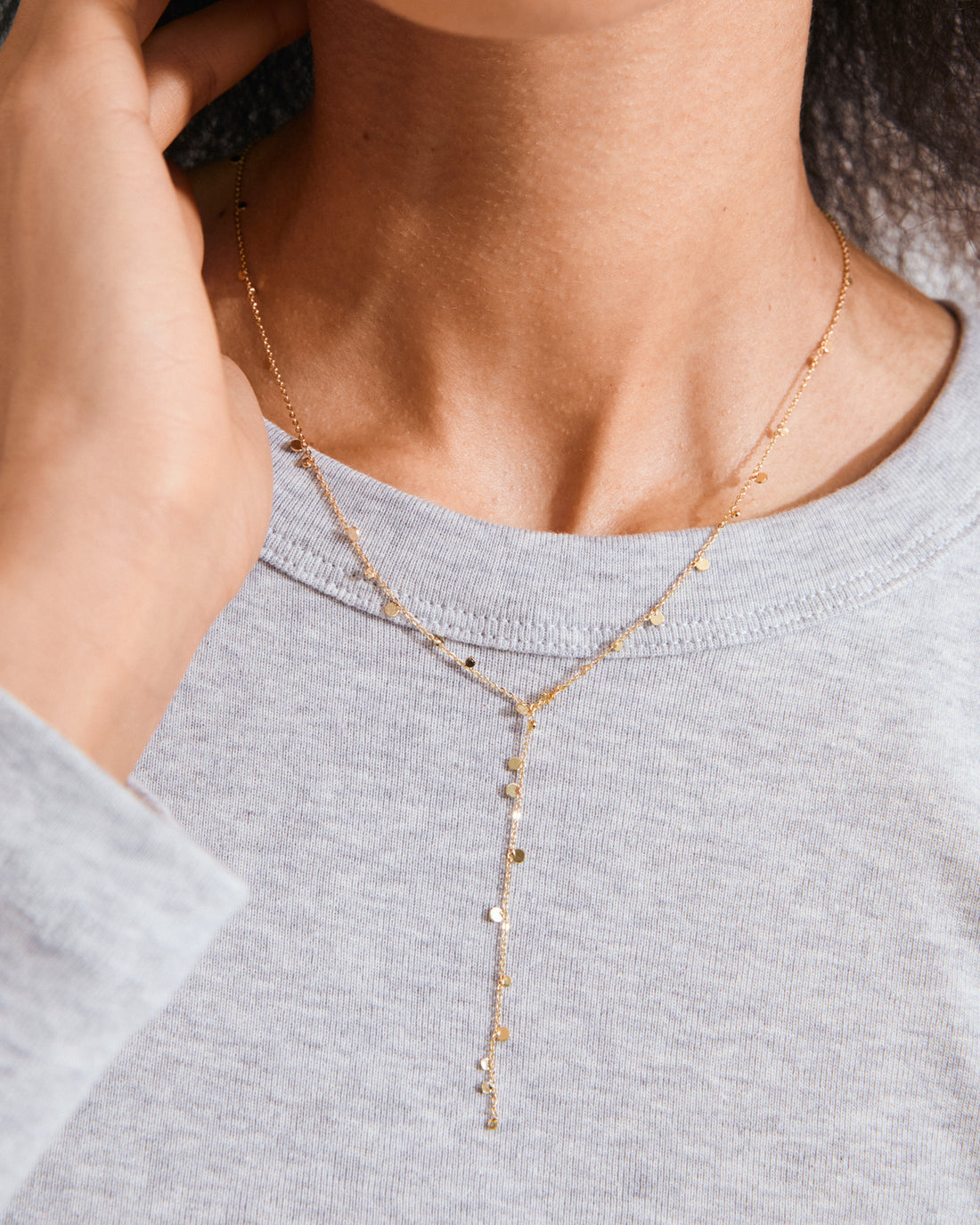 BAYLEN Drop Necklace in Gold