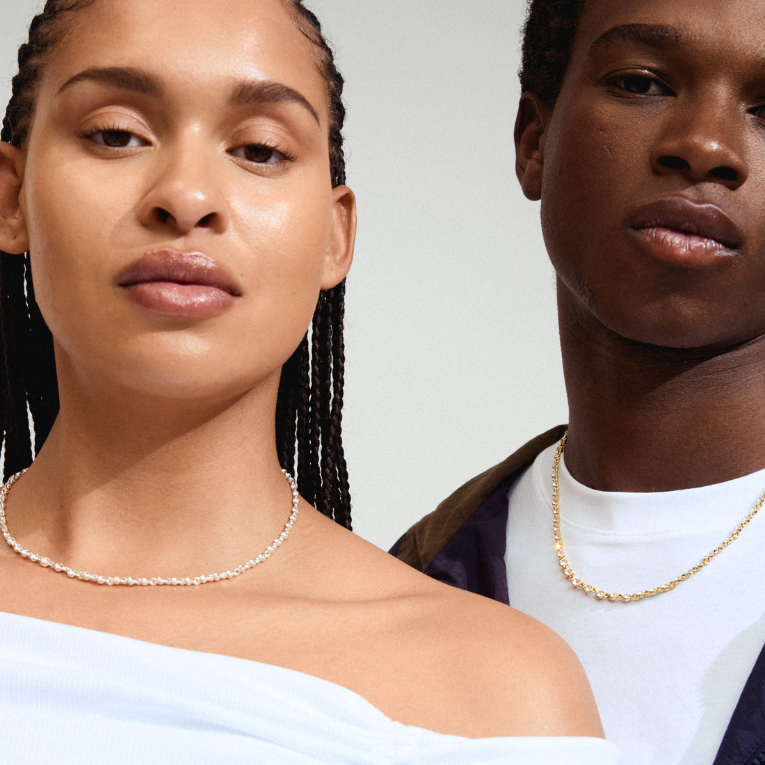 IMOGENE Gold Plated Crystal Delicate Necklace