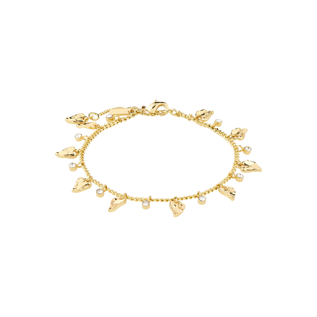 JULES Delicate Gold Plated Charm Bracelet