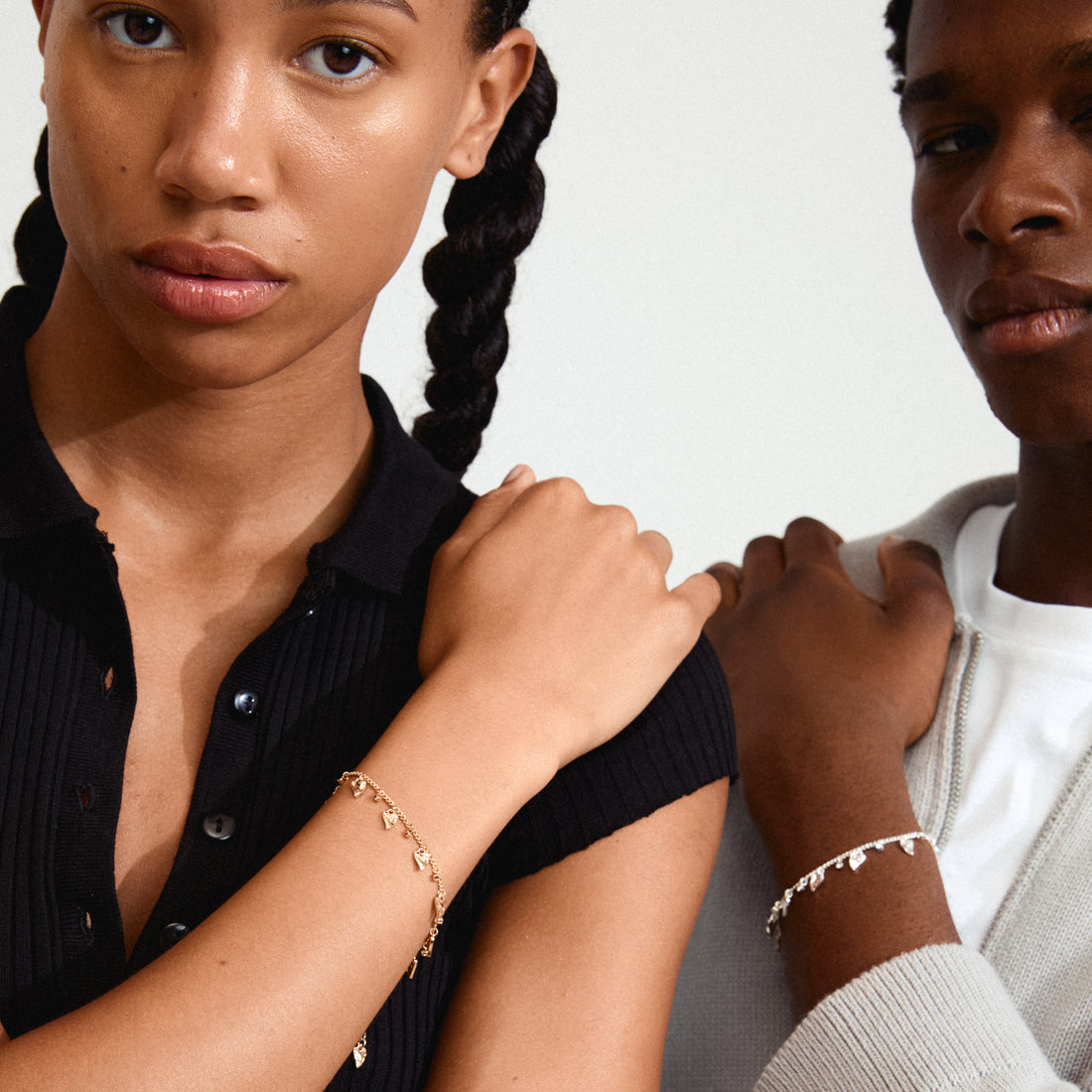 JULES Delicate Gold Plated Charm Bracelet