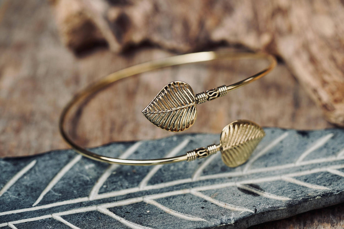 PALMA Boho Brass Arm Cuff Bracelet