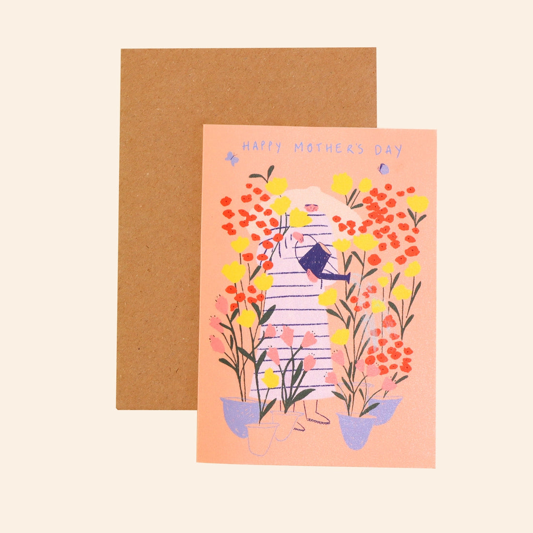 Happy Mother's Day Gardening Card by Little Black Cat