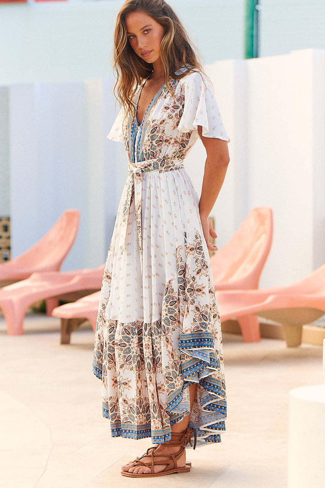 Taurus Maxi Dress in Daria Print