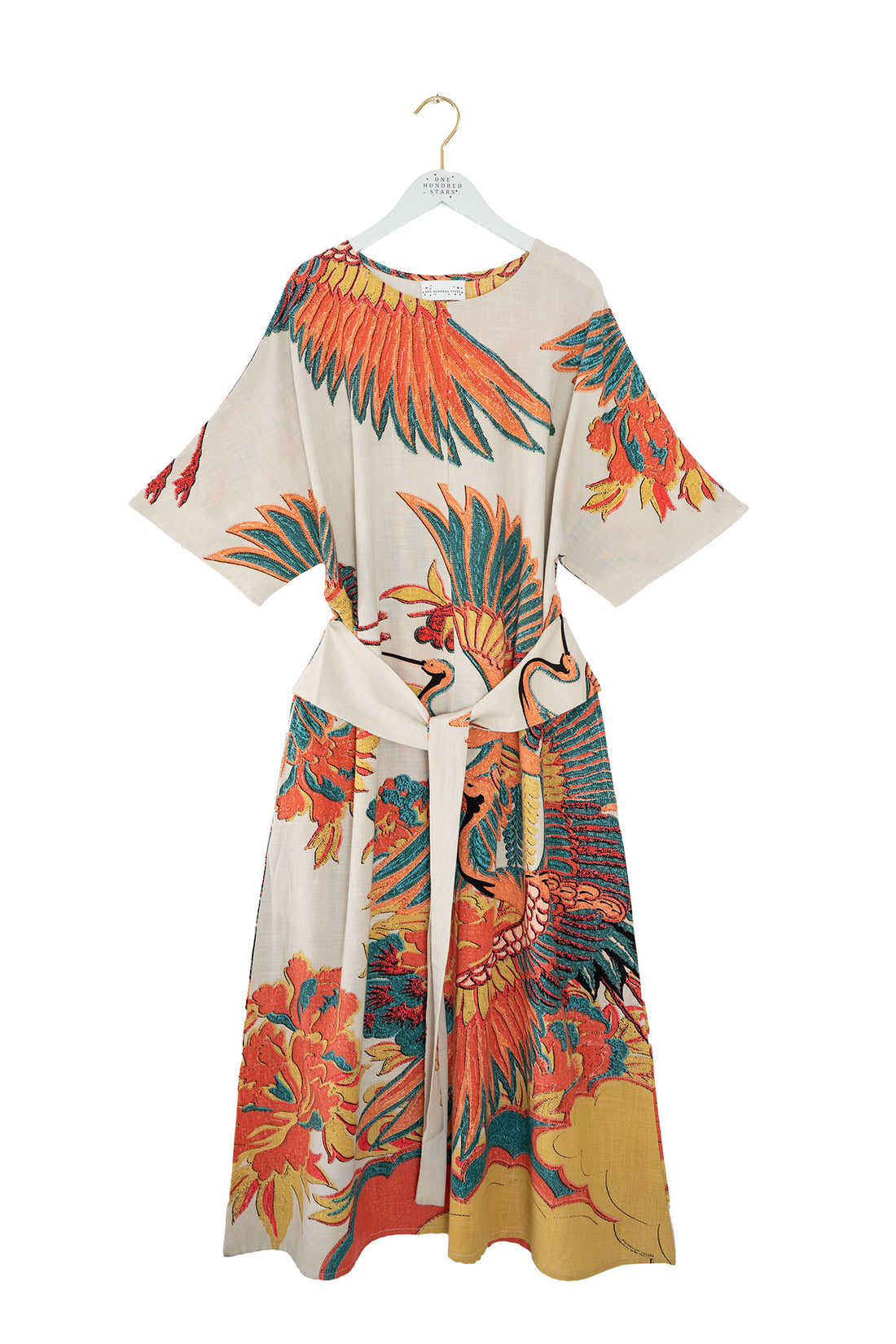 OBI Dress One Hundred Stars in Stone Crane