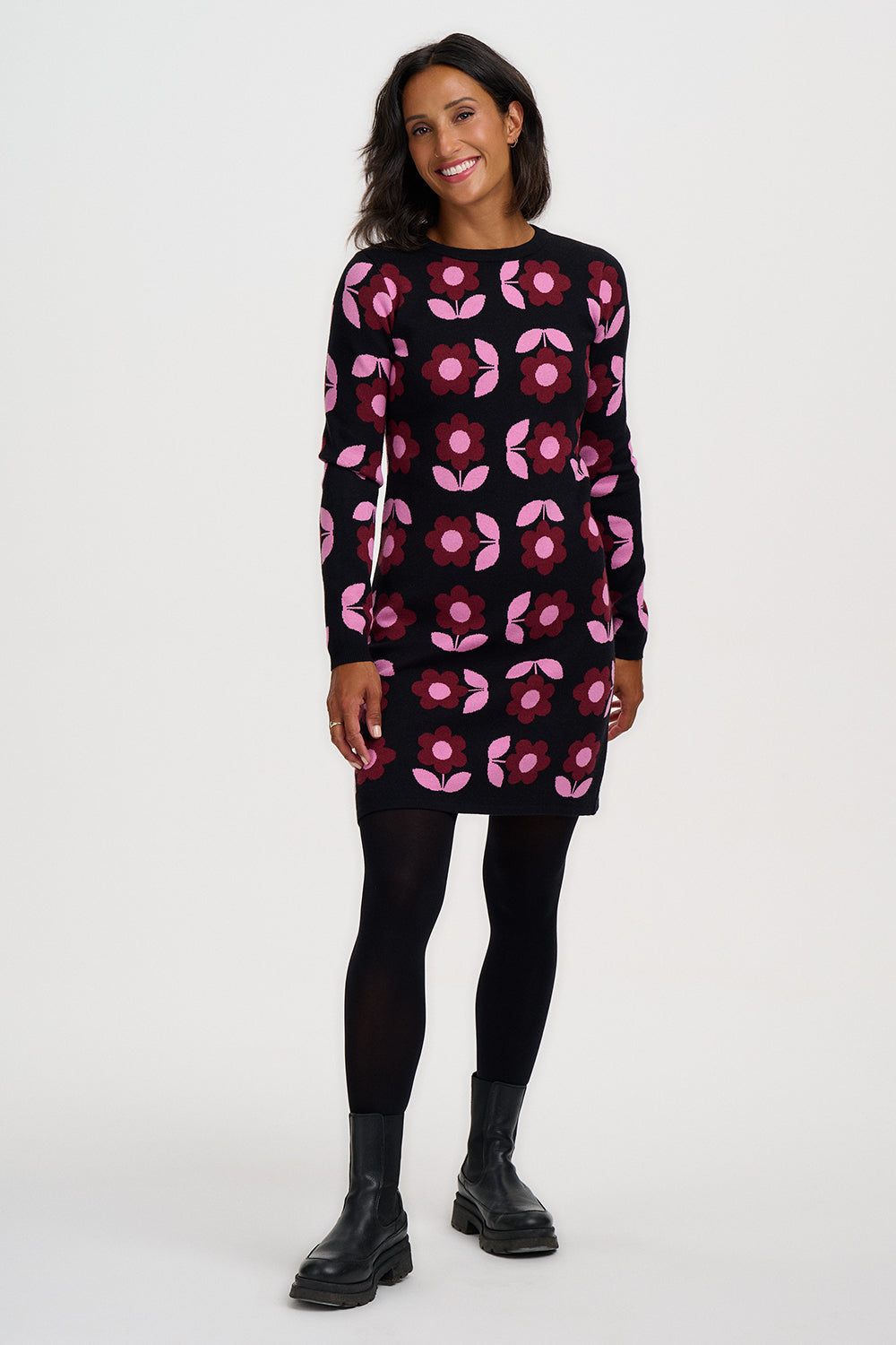 REN Mod 60s Mary Quant Print Daisy Dress