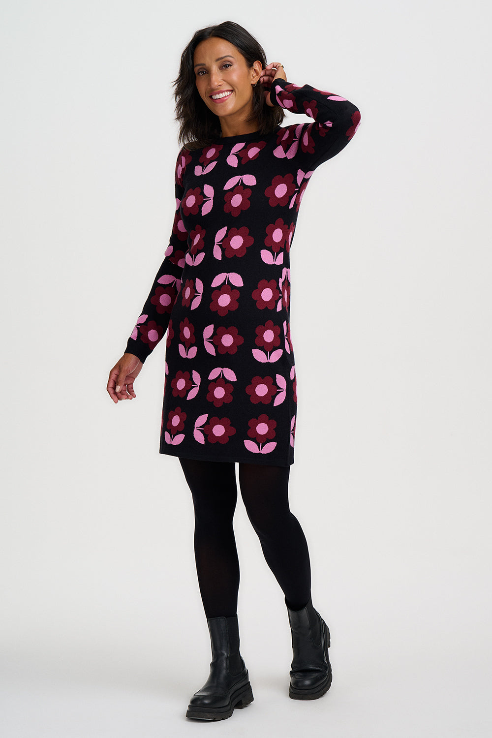 REN Mod 60s Mary Quant Print Daisy Dress