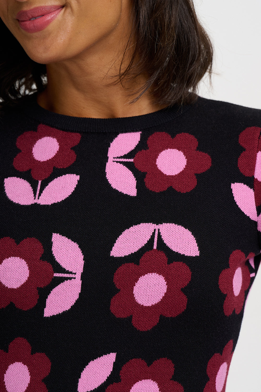 REN Mod 60s Mary Quant Print Daisy Dress