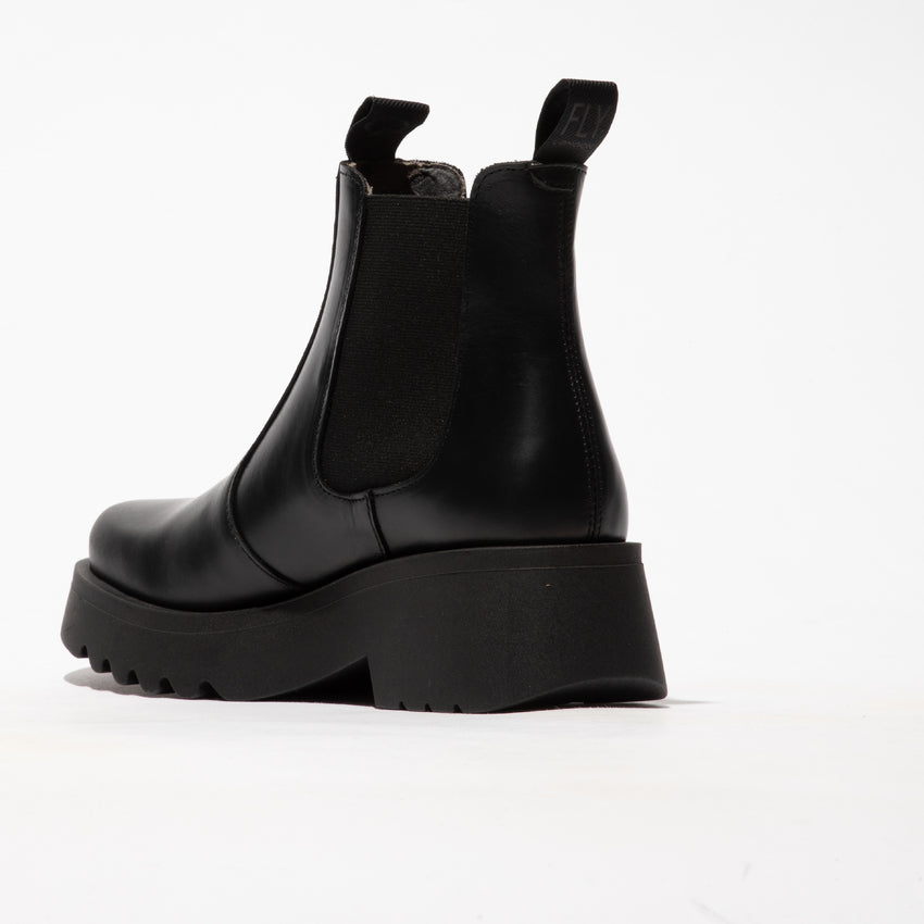 FLY MEDI 789 Chunky Chelsea Boots in Black