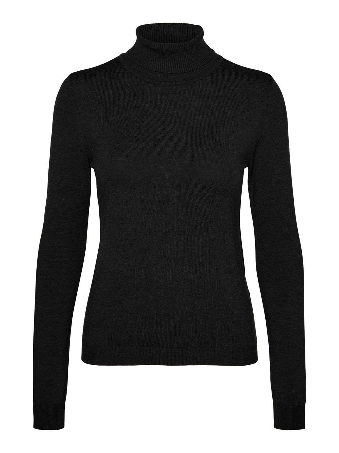 HAPPINESS Roll Neck Top in Black