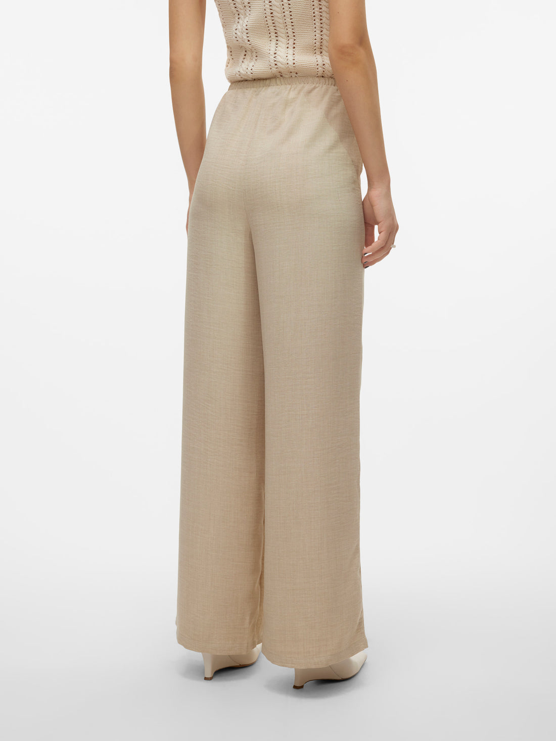 MELANEY Drawstring Lightweight Trousers in Sand