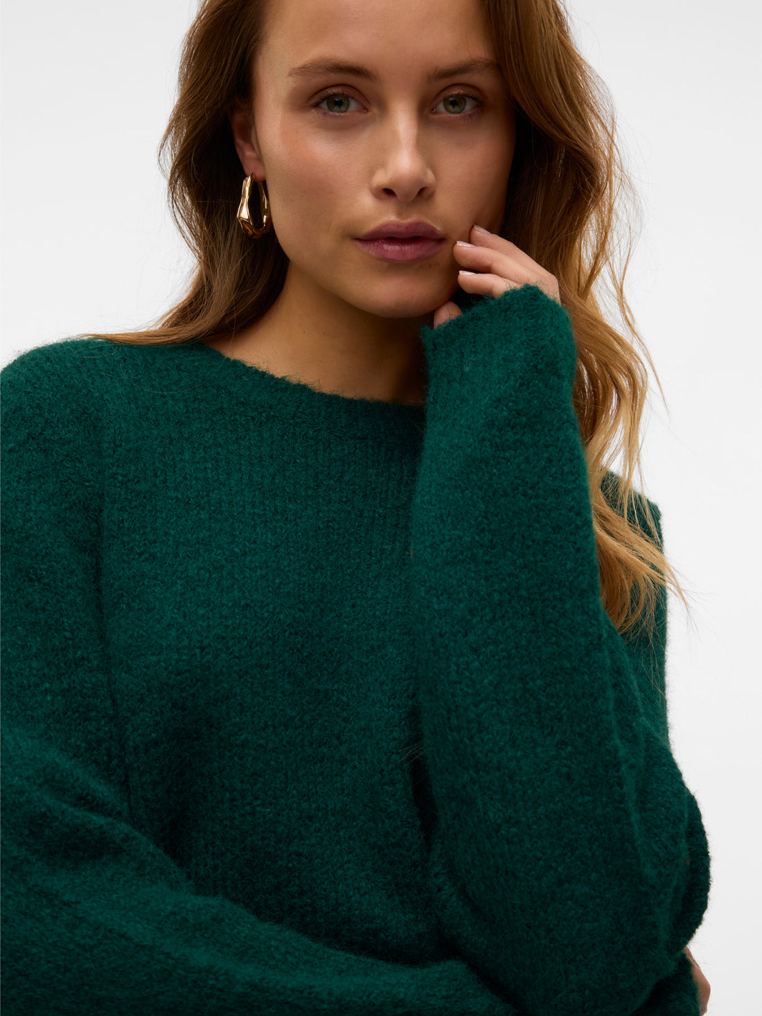 NOVAH Knit Pullover Jumper in Pine Grove Green