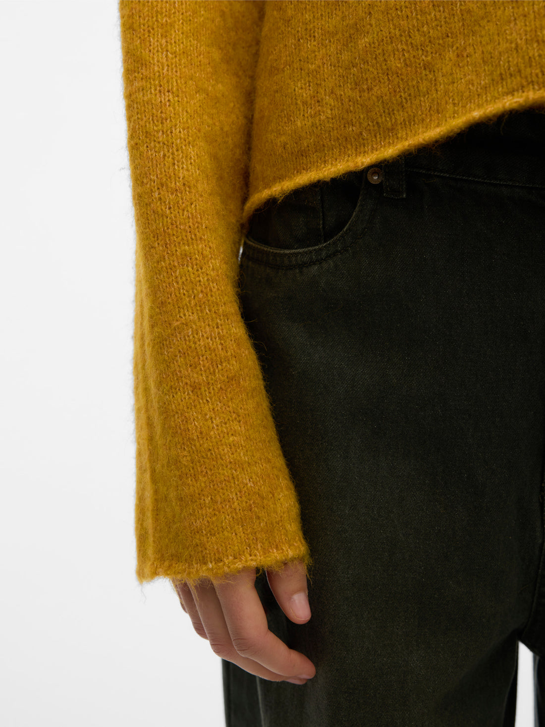 MIRLA Raw Seam High Neck Jumper - 2 Colours Available