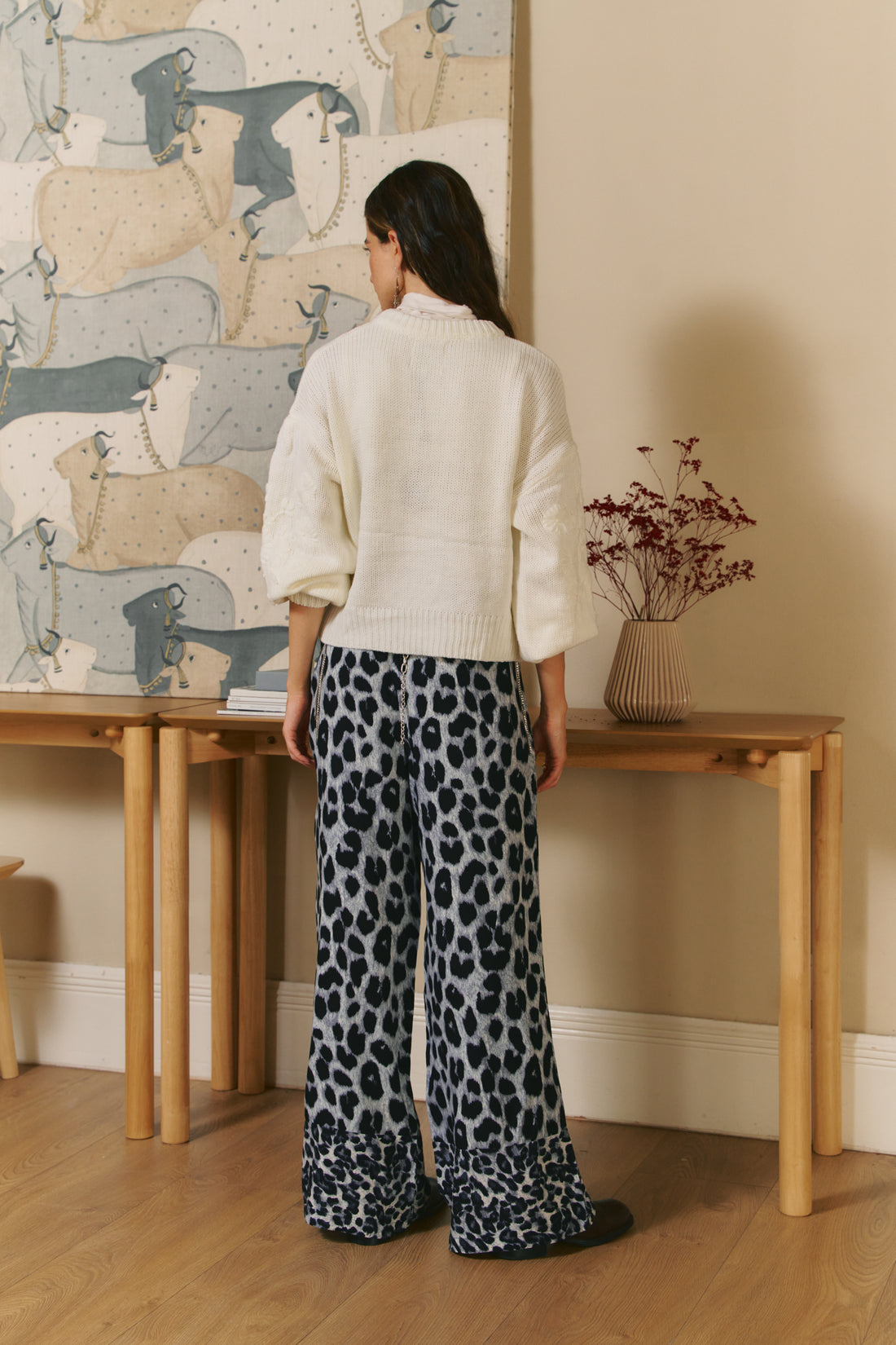FROST Embroidered Cream Jumper