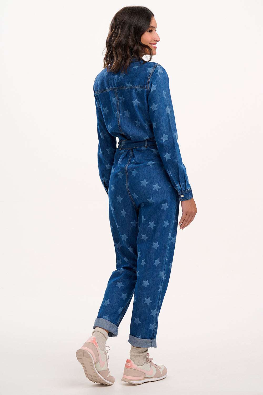 ARWEN Denim Boilersuit In All Stars Print