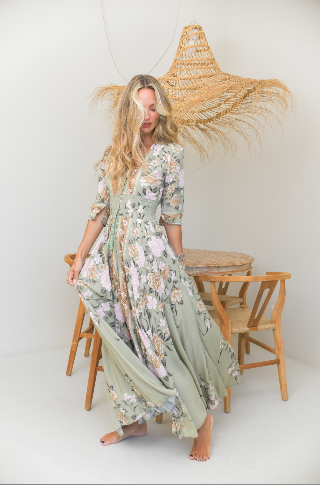 CORELLA PRINT INDIANA MAXI DRESS