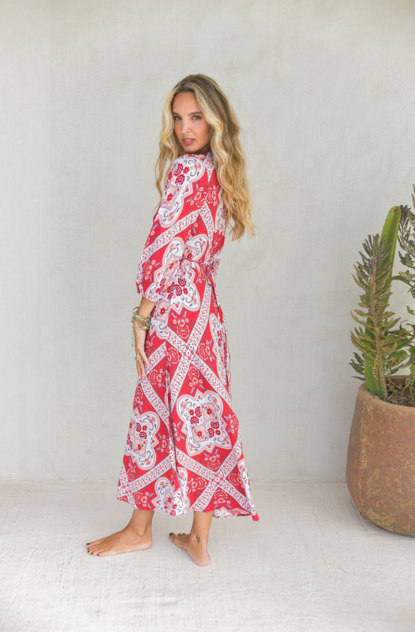 ROSIE PRINT LENNI MIDI DRESS