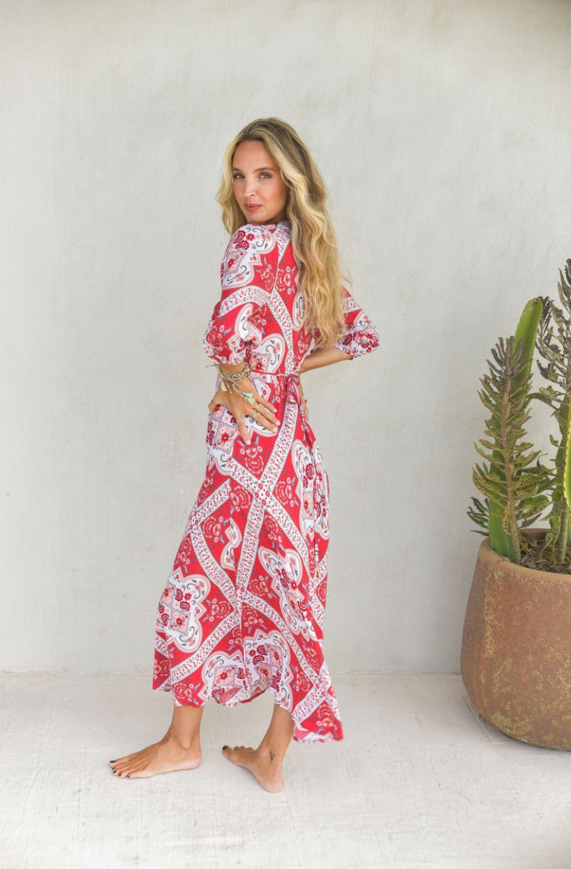 ROSIE PRINT LENNI MIDI DRESS