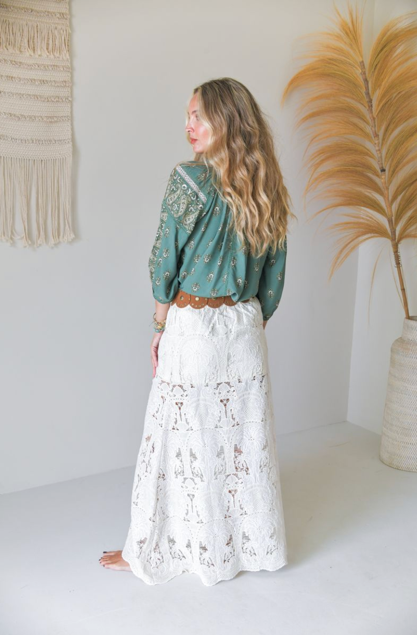 VERONICA PRINT MONTIE BLOUSE