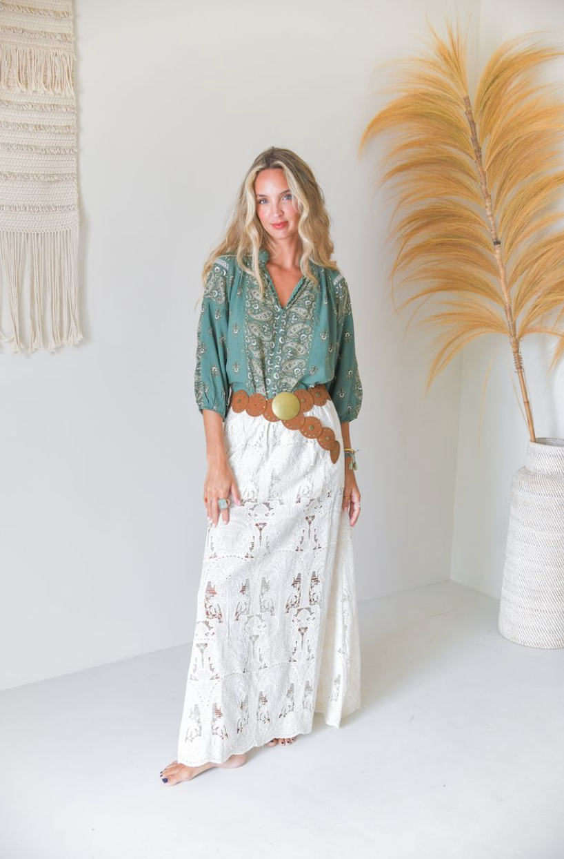 VERONICA PRINT MONTIE BLOUSE