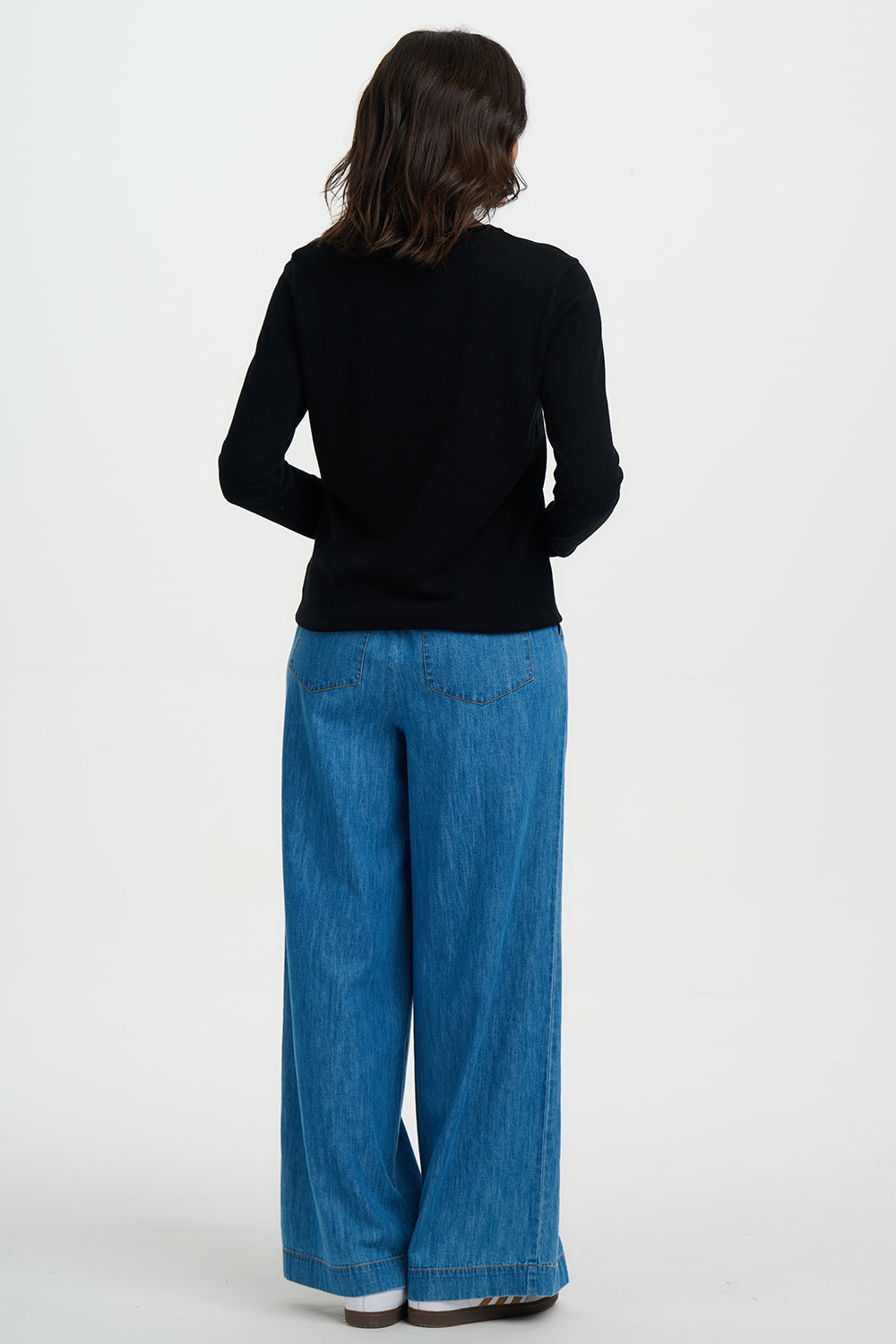 RITA French Kitty Cat Jumper in Black