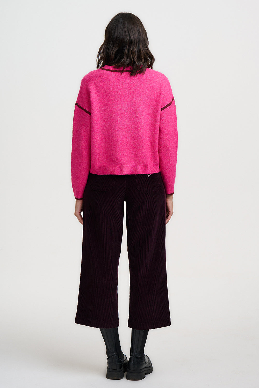 Rozalia Hot Pink Cropped Jumper