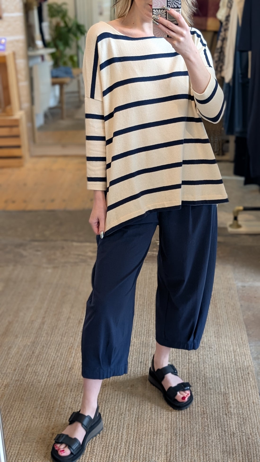 EMOTIVA Jumper in Blue Stripe