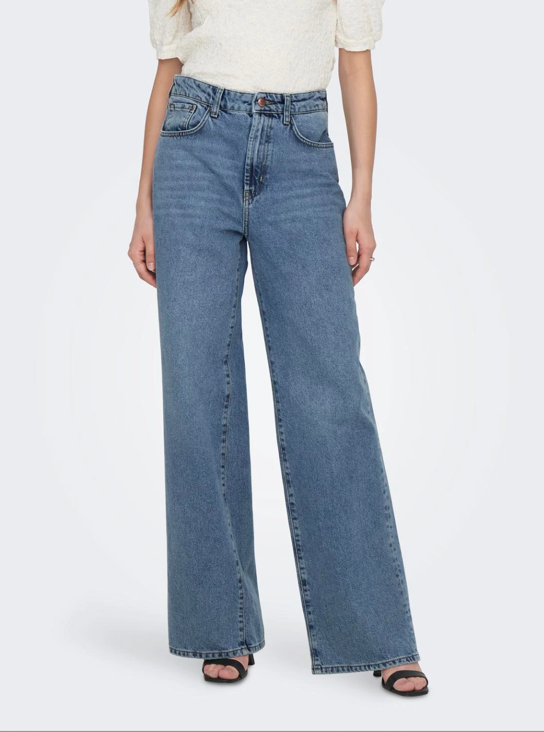 HOPE Wide Leg Jeans in Light Denim