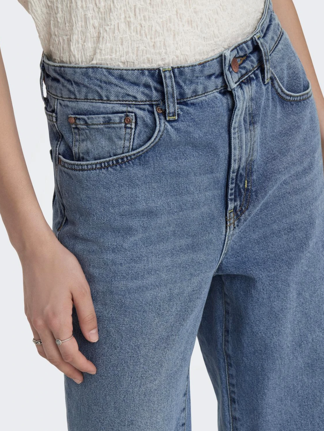 HOPE Wide Leg Jeans in Light Denim