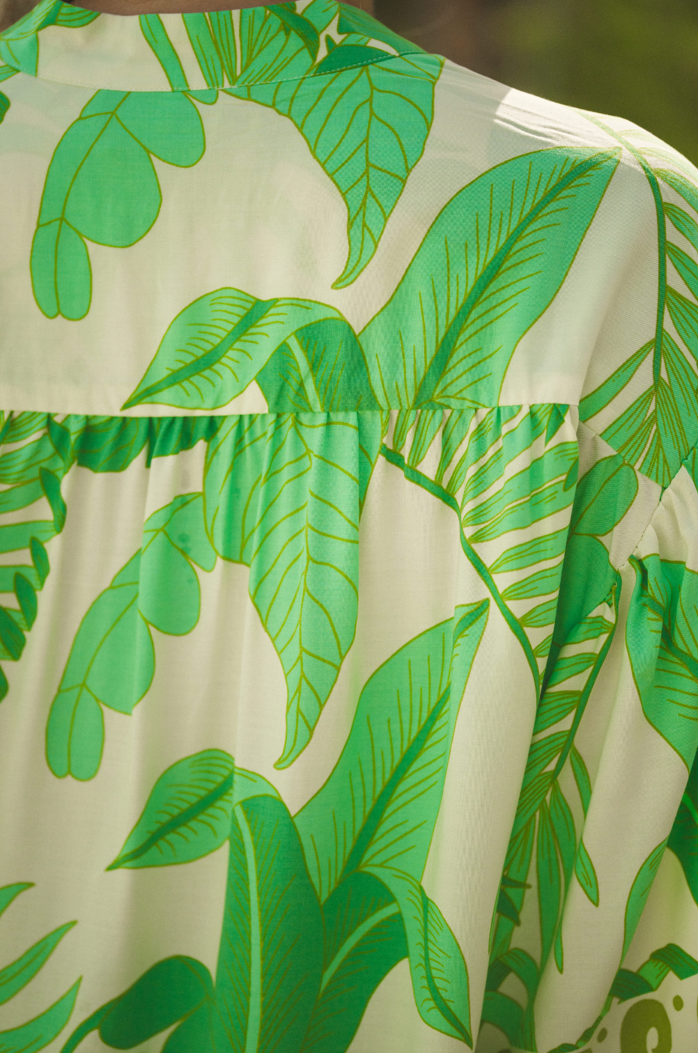 Palmetto Botanical Leaf Print Shirt