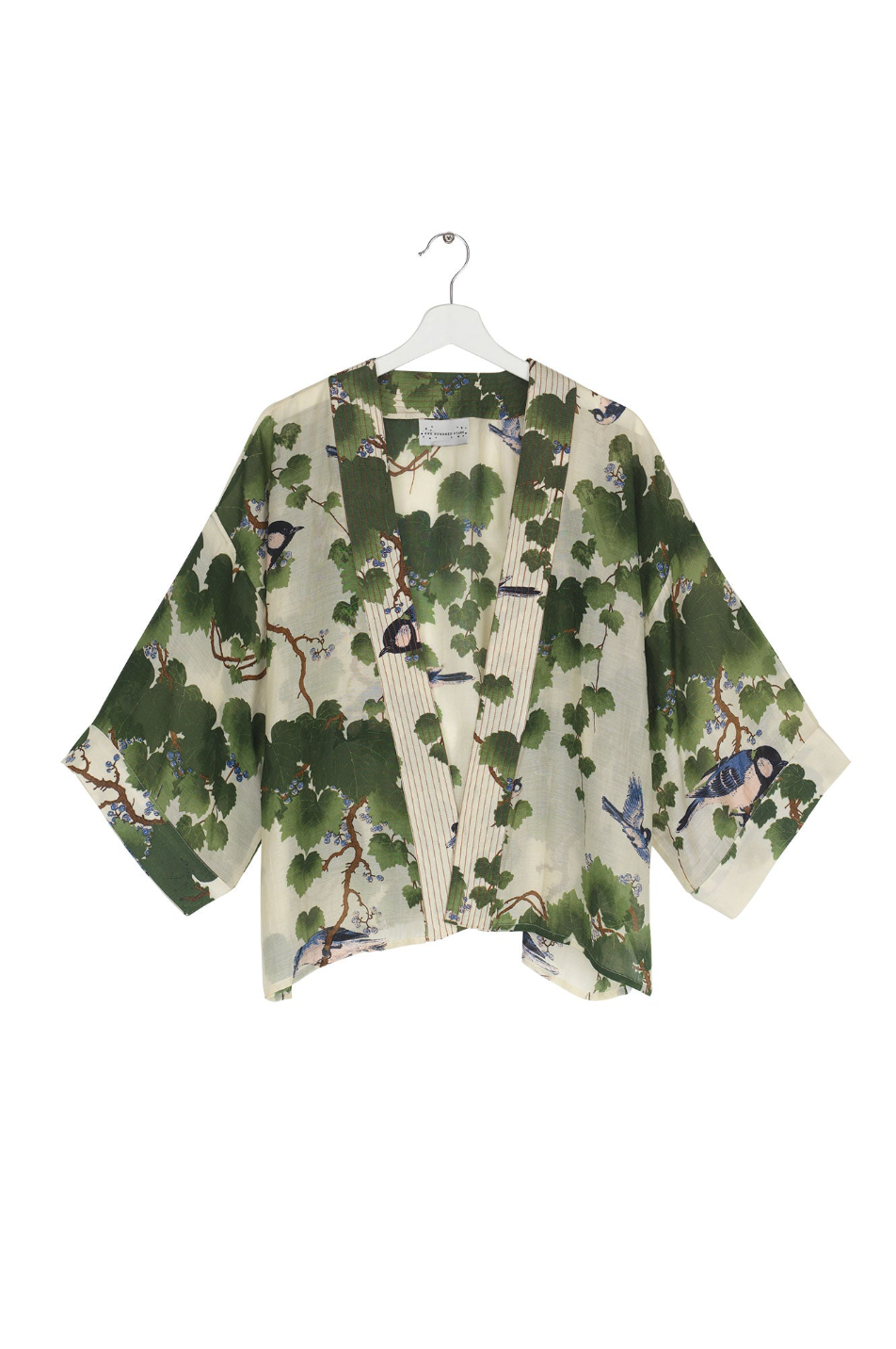 Short Kimono in Acer Green Print One Hundred Stars - KIMACEGRN