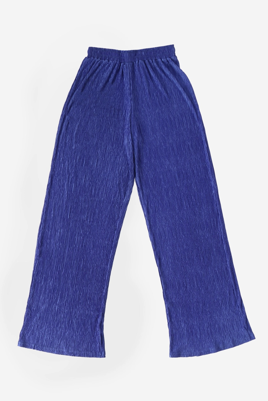 Ebba Plisse Pleat Trousers in Royal Blue