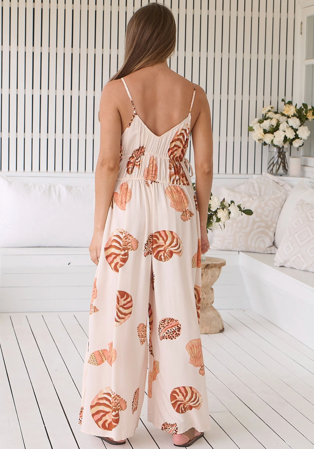 Morgan Jumpsuit in Marcel Shell Print