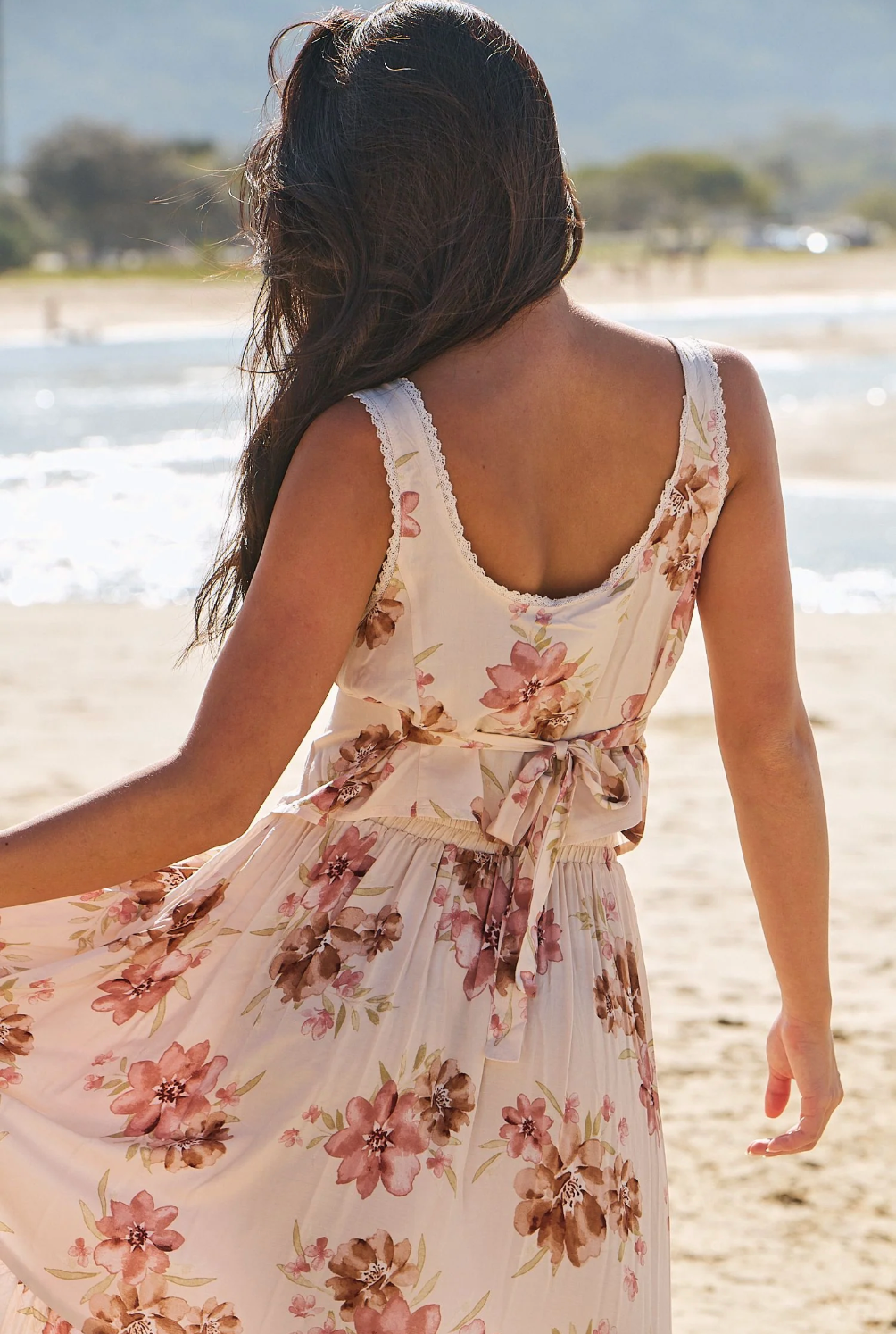 Ettie Vest Top in Love Story Print
